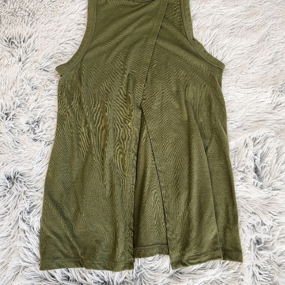 J. Crew Factory Open Back Tank Olive Green size XXS - Picture 8 of 8